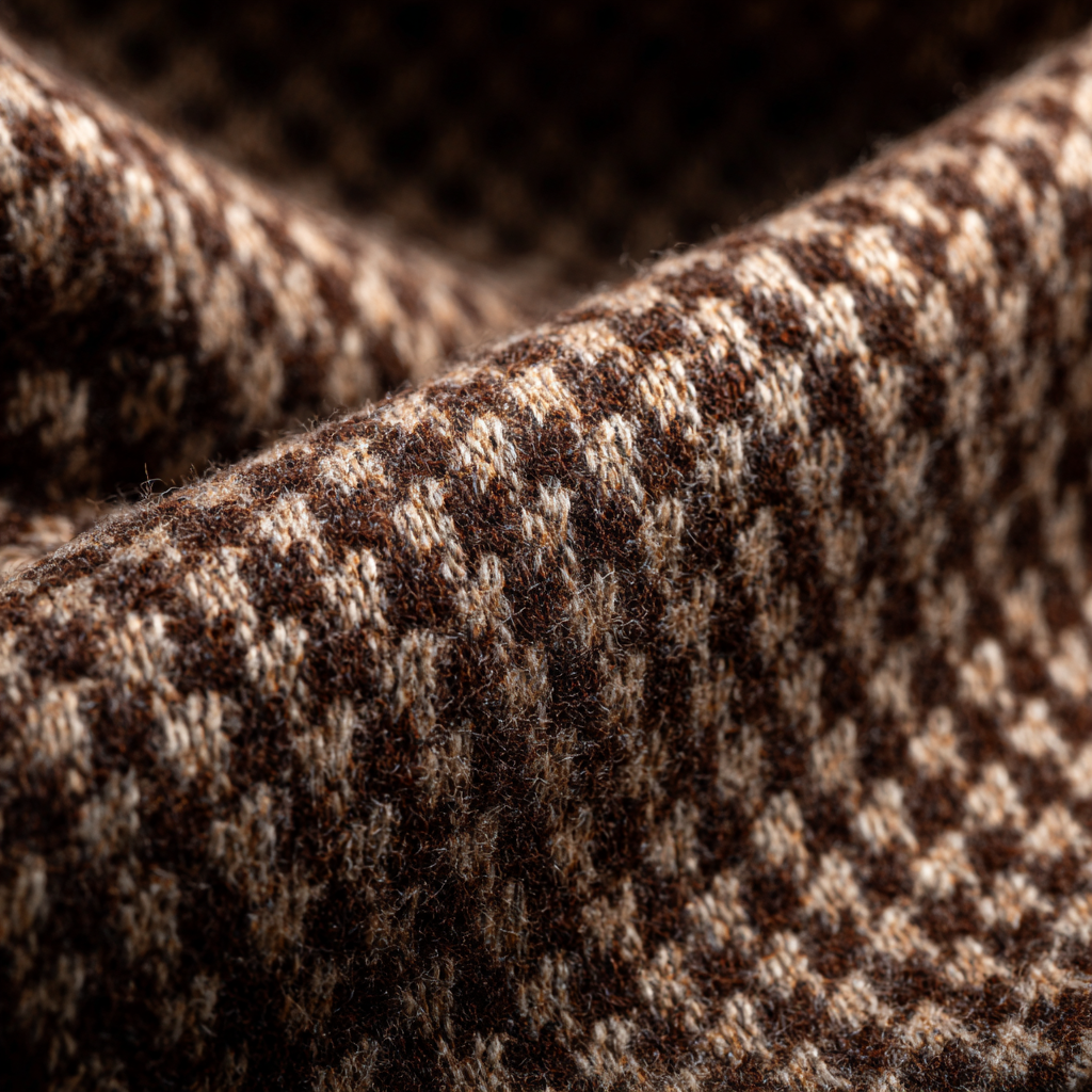 Brown Houndstooth