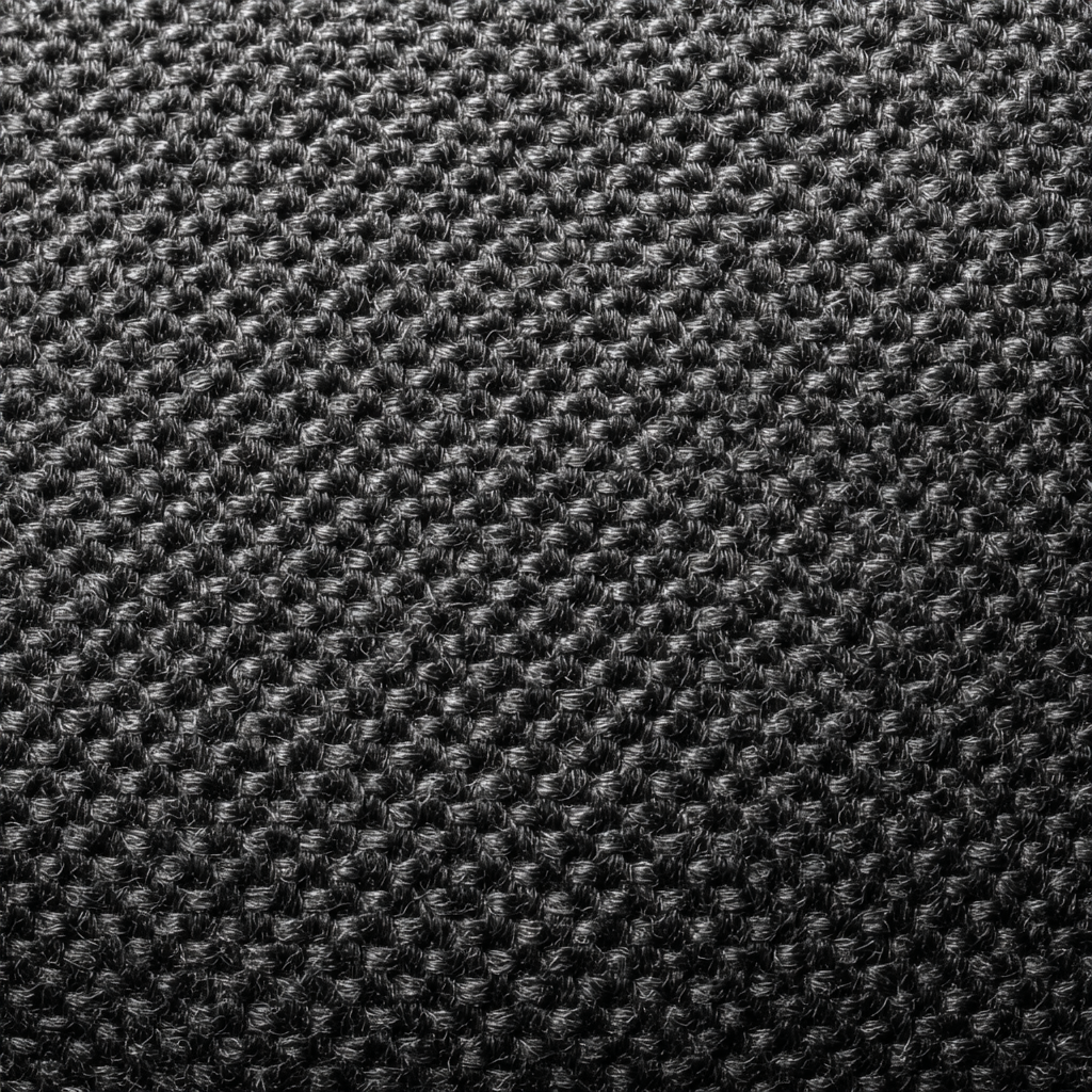 Charcoal Birdseye wool fabric swatch
