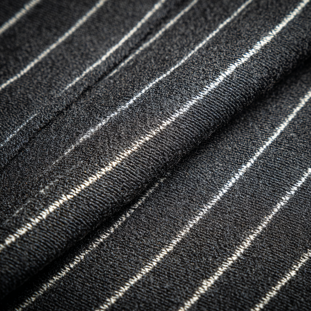 Charcoal Chalk Stripe