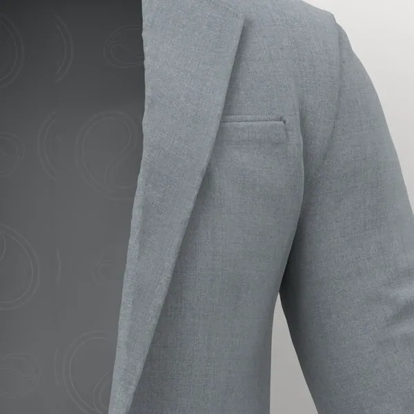 Dormeuil 15.7 Super 160's No. 27827 made up: detail