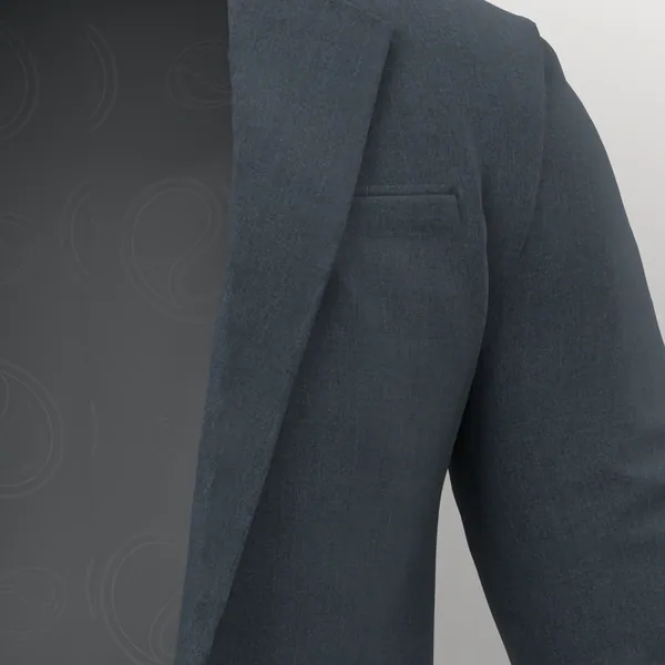 Dormeuil 15.7 Super 160's No. 27828 made up: detail