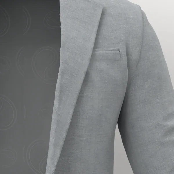 Linen No. 25575 made up: detail