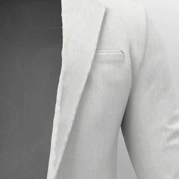 Linen No. 25581 made up: detail
