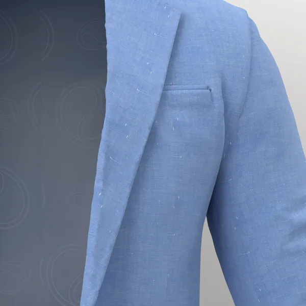 Linen No. 26883 made up: detail