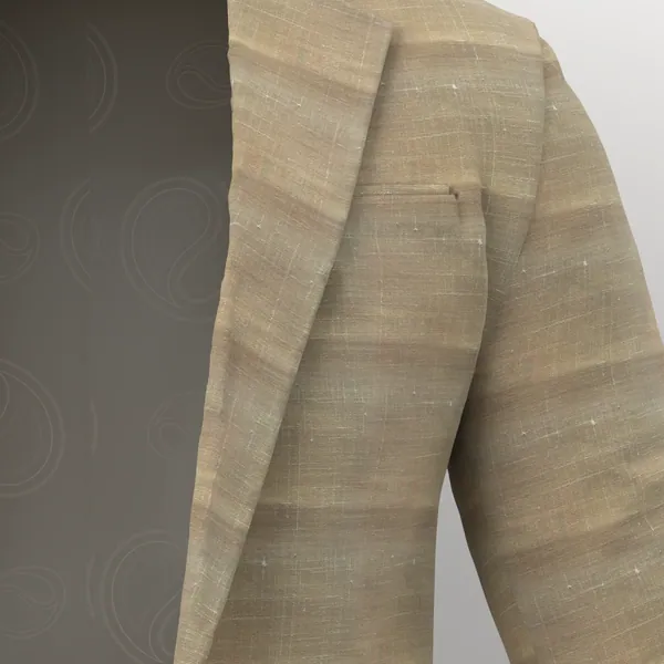 Linen No. 27887 made up: detail