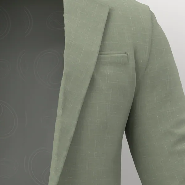 Linen No. 29114 made up: detail
