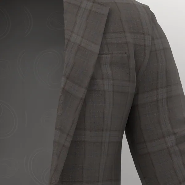 Loro Piana Super 150's Jacketing No. 29891 made up: detail