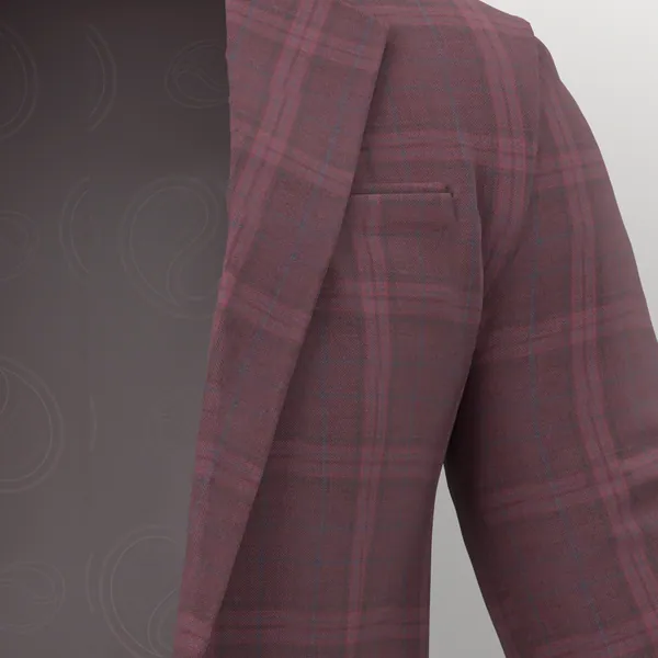 Loro Piana Super 150's Jacketing No. 29892 made up: detail