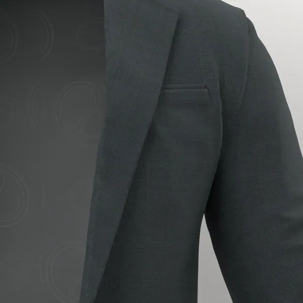 Loro Piana Super 150's No. 27260 made up: detail