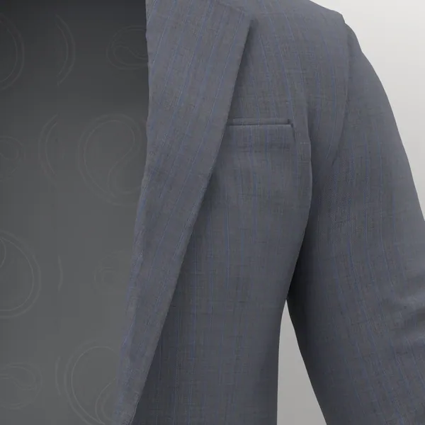 Loro Piana Super 150's No. 28677 made up: detail