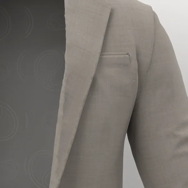Loro Piana Super 150's No. 29755 made up: detail