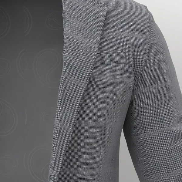 Vitale Barberis Canonico Perennial Super 110's Fancies No. 27766 made up: detail