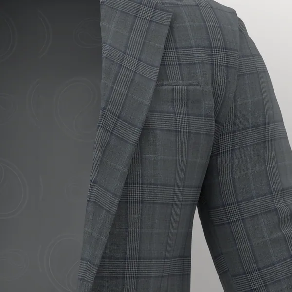 Vitale Barberis Canonico Perennial Super 110's Fancies No. 28756 made up: detail