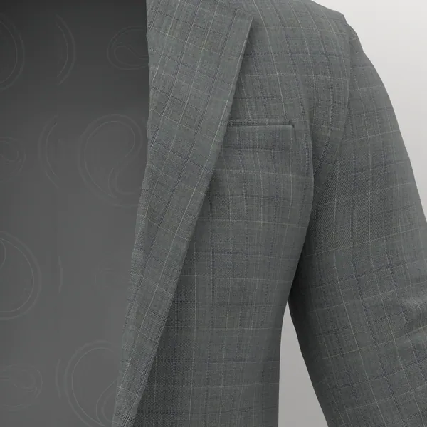 Vitale Barberis Canonico Perennial Super 110's Fancies No. 28758 made up: detail