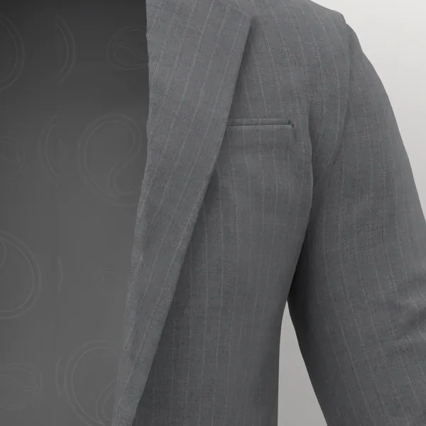 Vitale Barberis Canonico Perennial Super 110's Fancies No. 29924 made up: detail