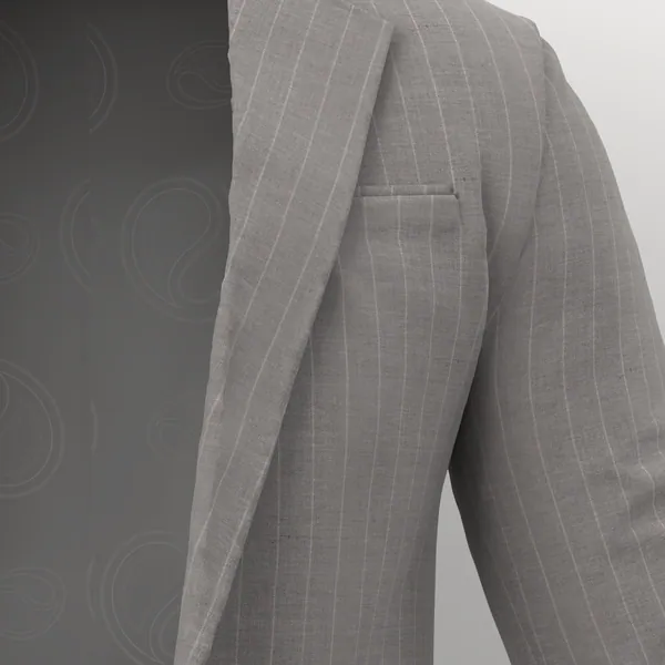 Vitale Barberis Canonico Perennial Super 110's Fancies No. 29938 made up: detail