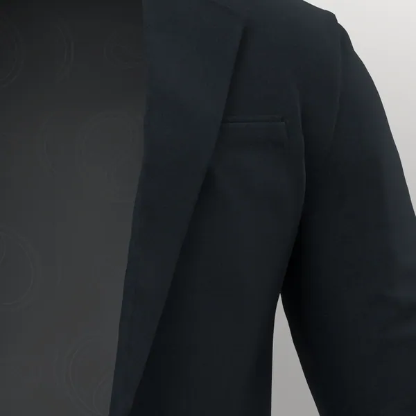 Vitale Barberis Canonico Perennial Super 110's Solid-Sharkskin No. 26937 made up: detail