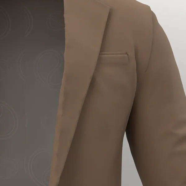 Vitale Barberis Canonico Perennial Super 110's Solid-Sharkskin No. 26942 made up: detail