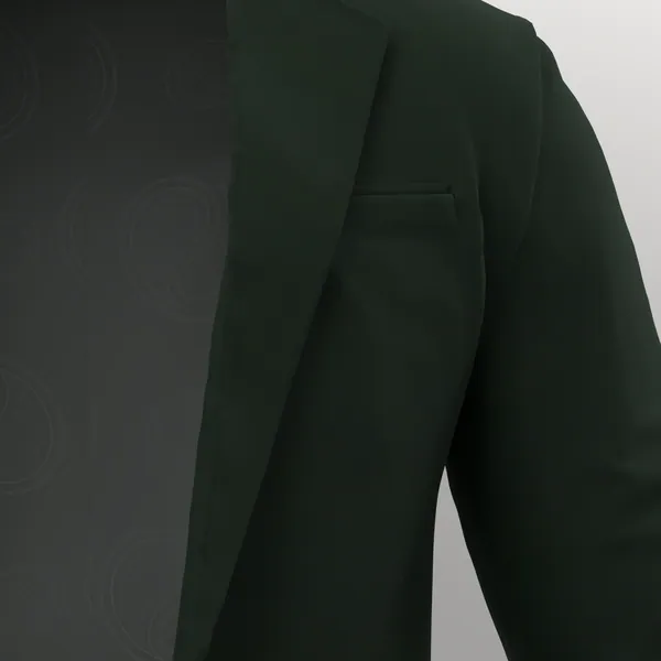 Vitale Barberis Canonico Perennial Super 110's Solid-Sharkskin No. 28769 made up: detail