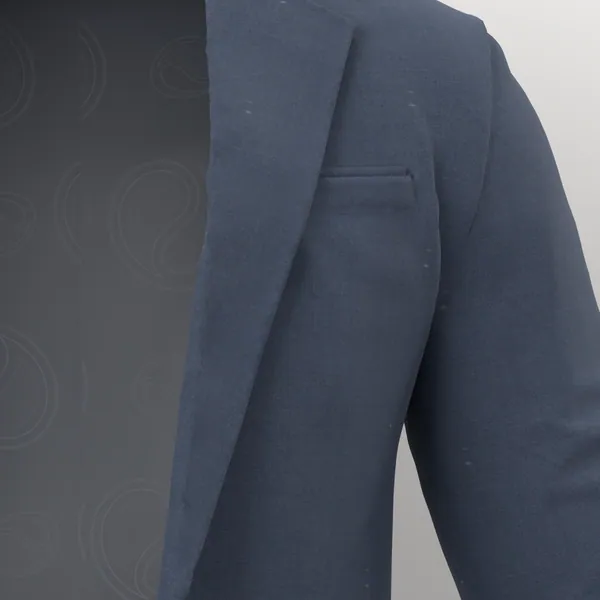 Vitale Barberis Canonico Perennial Super 110's Solid-Sharkskin No. 29287 made up: detail