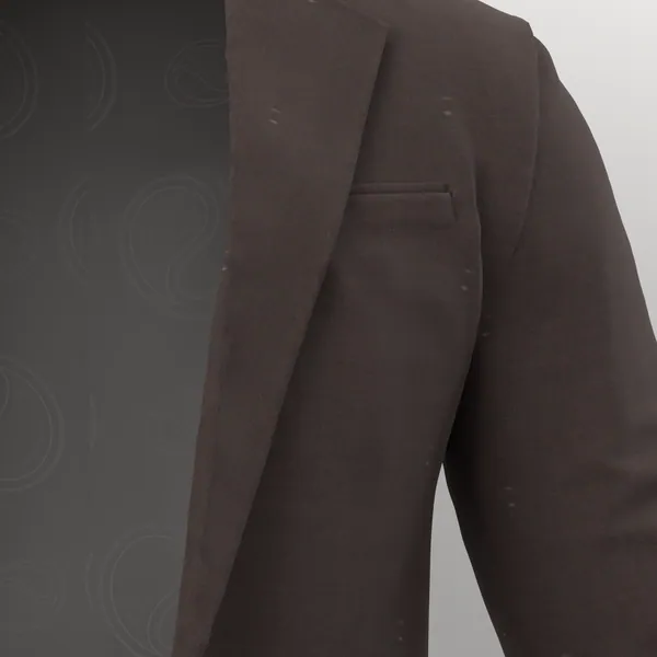 Vitale Barberis Canonico Perennial Super 110's Solid-Sharkskin No. 29289 made up: detail