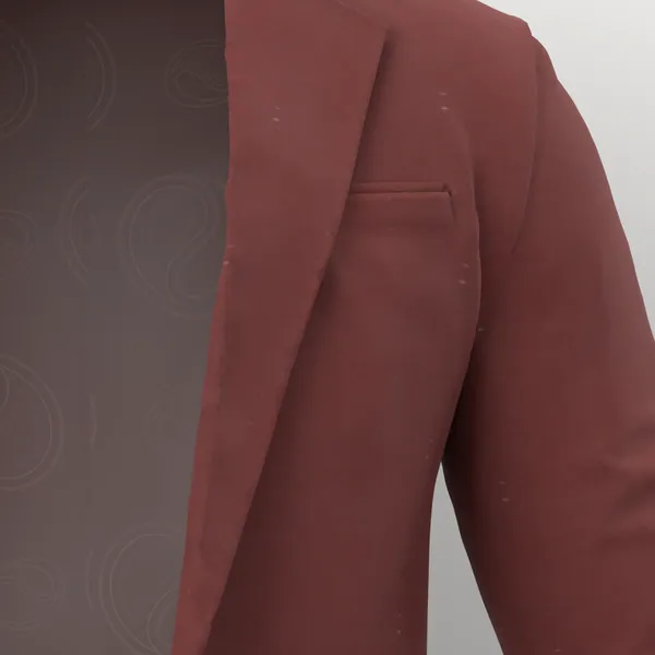 Vitale Barberis Canonico Perennial Super 110's Solid-Sharkskin No. 29291 made up: detail