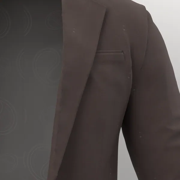 Vitale Barberis Canonico Perennial Super 110's Solid-Sharkskin No. 29682 made up: detail