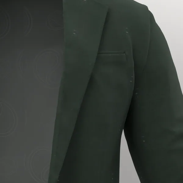 Vitale Barberis Canonico Perennial Super 110's Solid-Sharkskin No. 29686 made up: detail