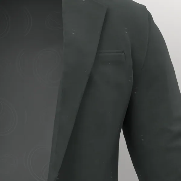 Vitale Barberis Canonico Perennial Super 110's Solid-Sharkskin No. 29687 made up: detail