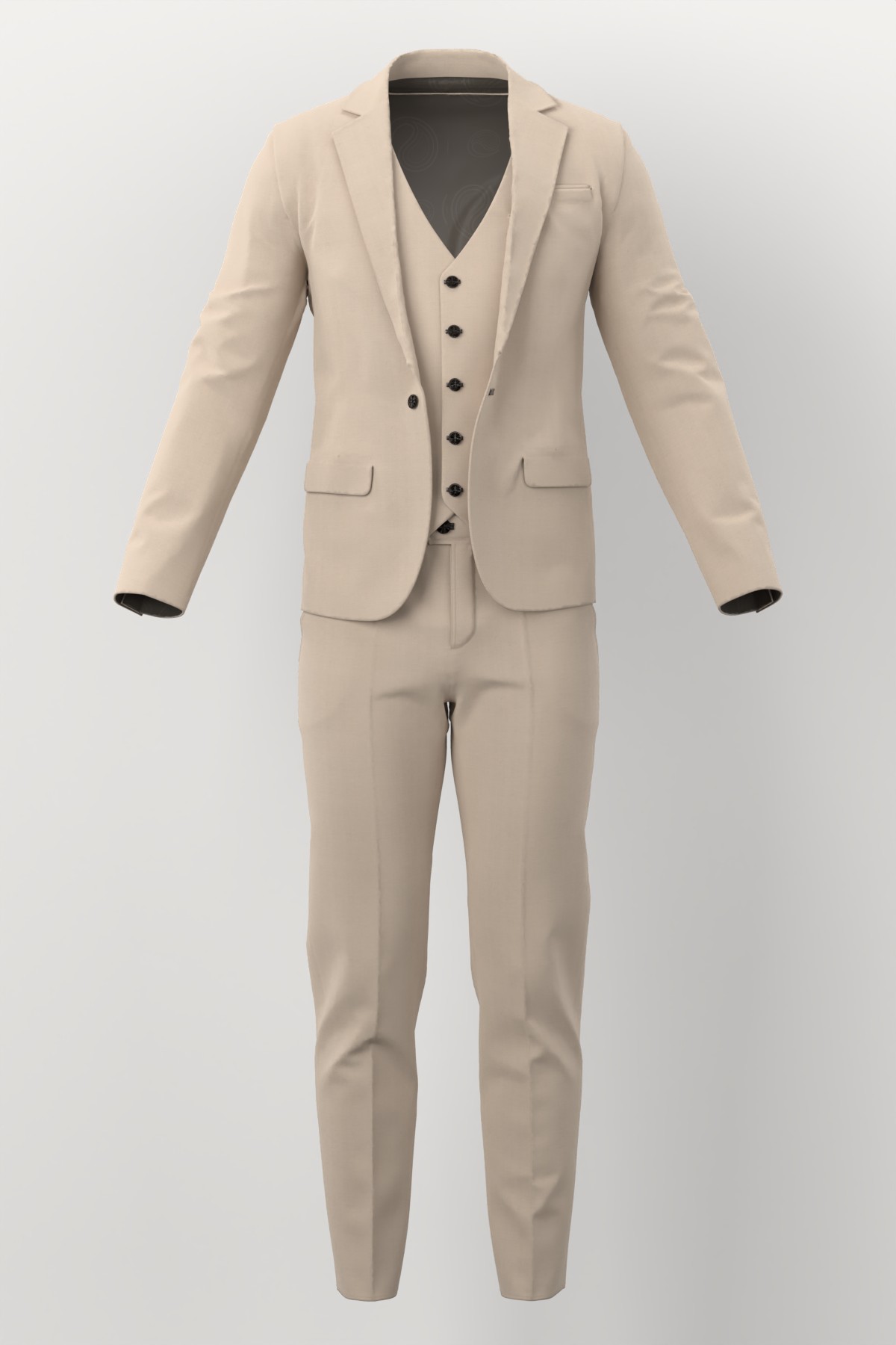 Caesar Romeo No. 30205 made up: three-piece suit