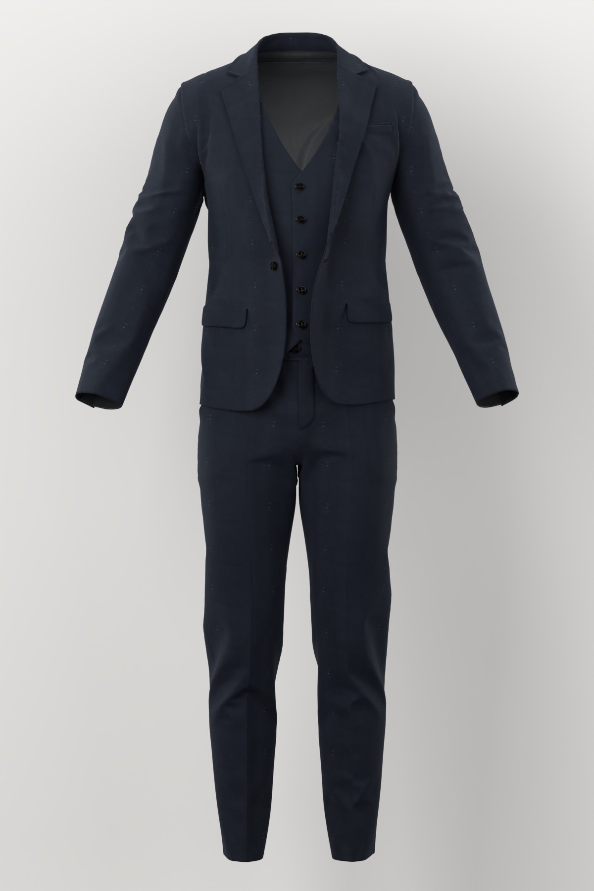 Dormeuil 15.7 Super 160's No. 29306 made up: three-piece suit
