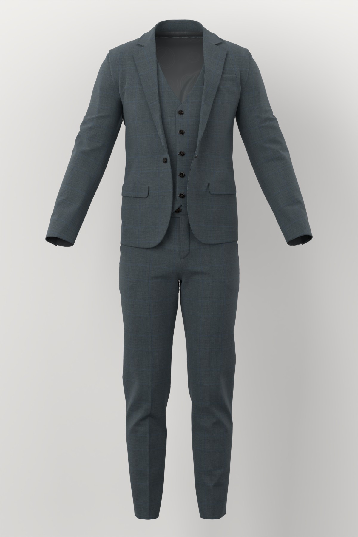 Dormeuil Amadeus No. 25052 made up: three-piece suit