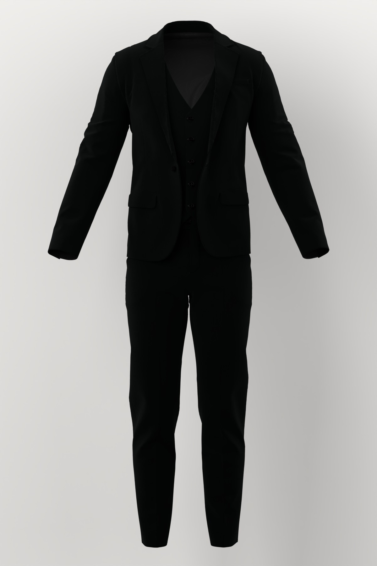 Gianfranco Bertolucci Topcoating No. 24413 made up: three-piece suit