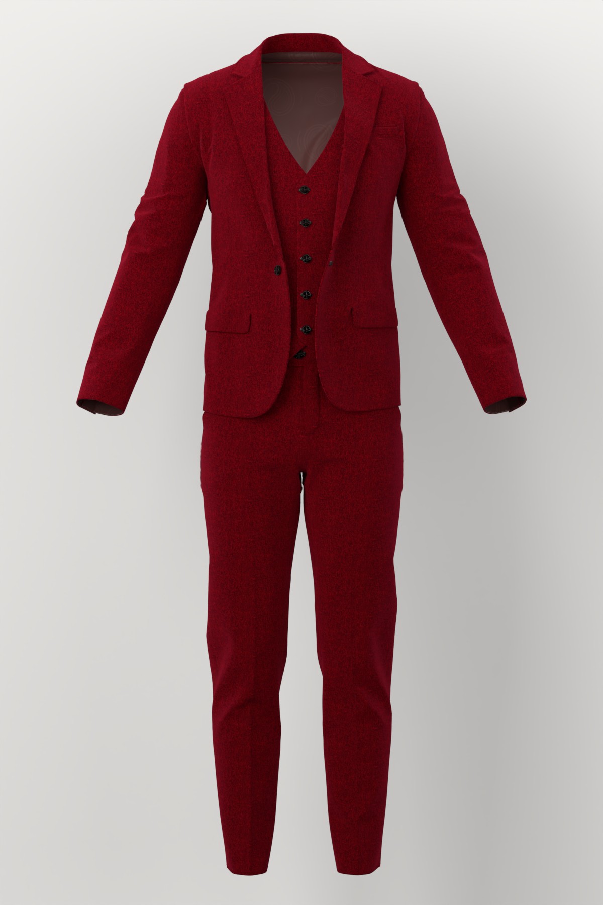 Gianfranco Bertolucci Topcoating No. 27320 made up: three-piece suit