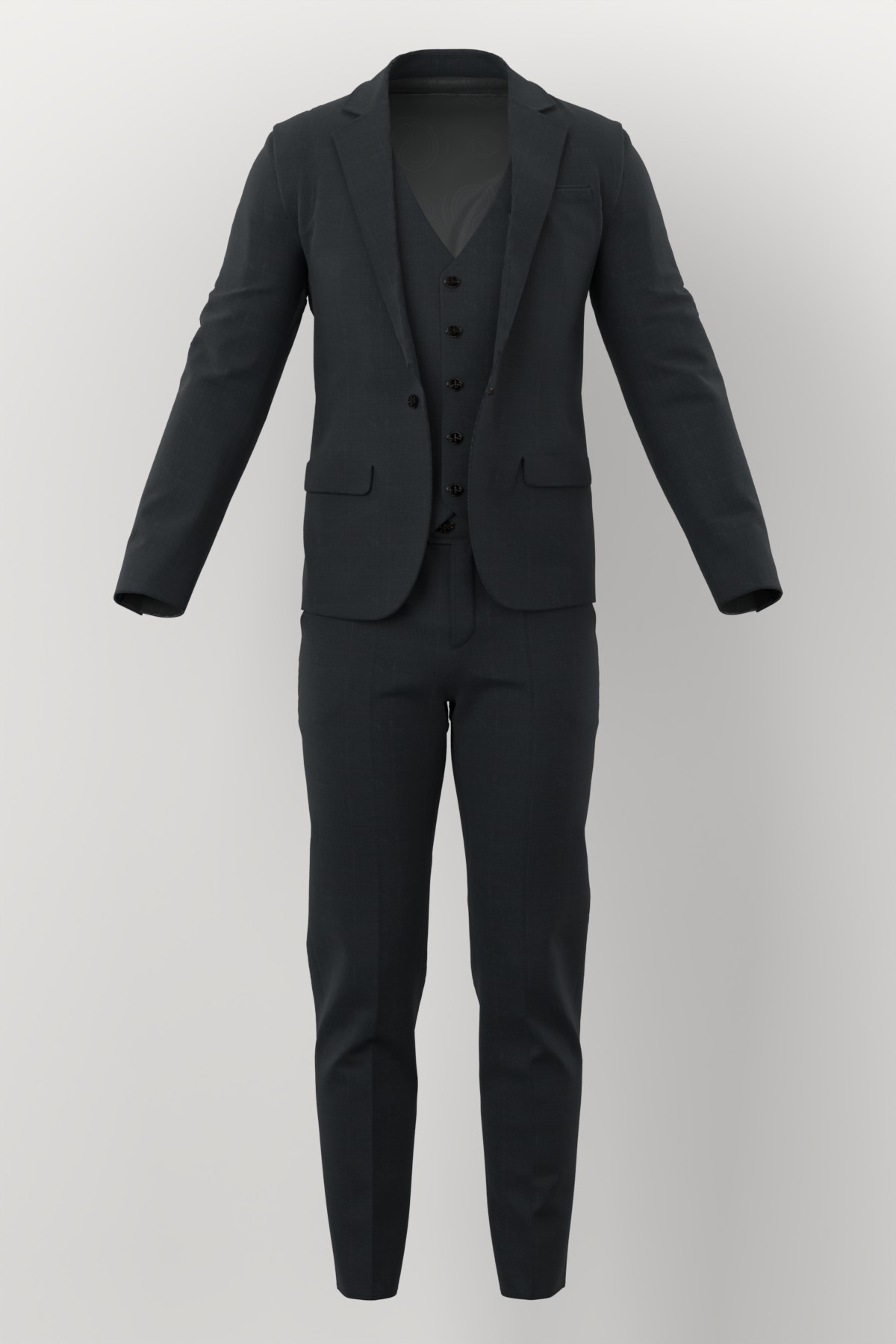 Lanificio Valdengo No. 26514 made up: three-piece suit
