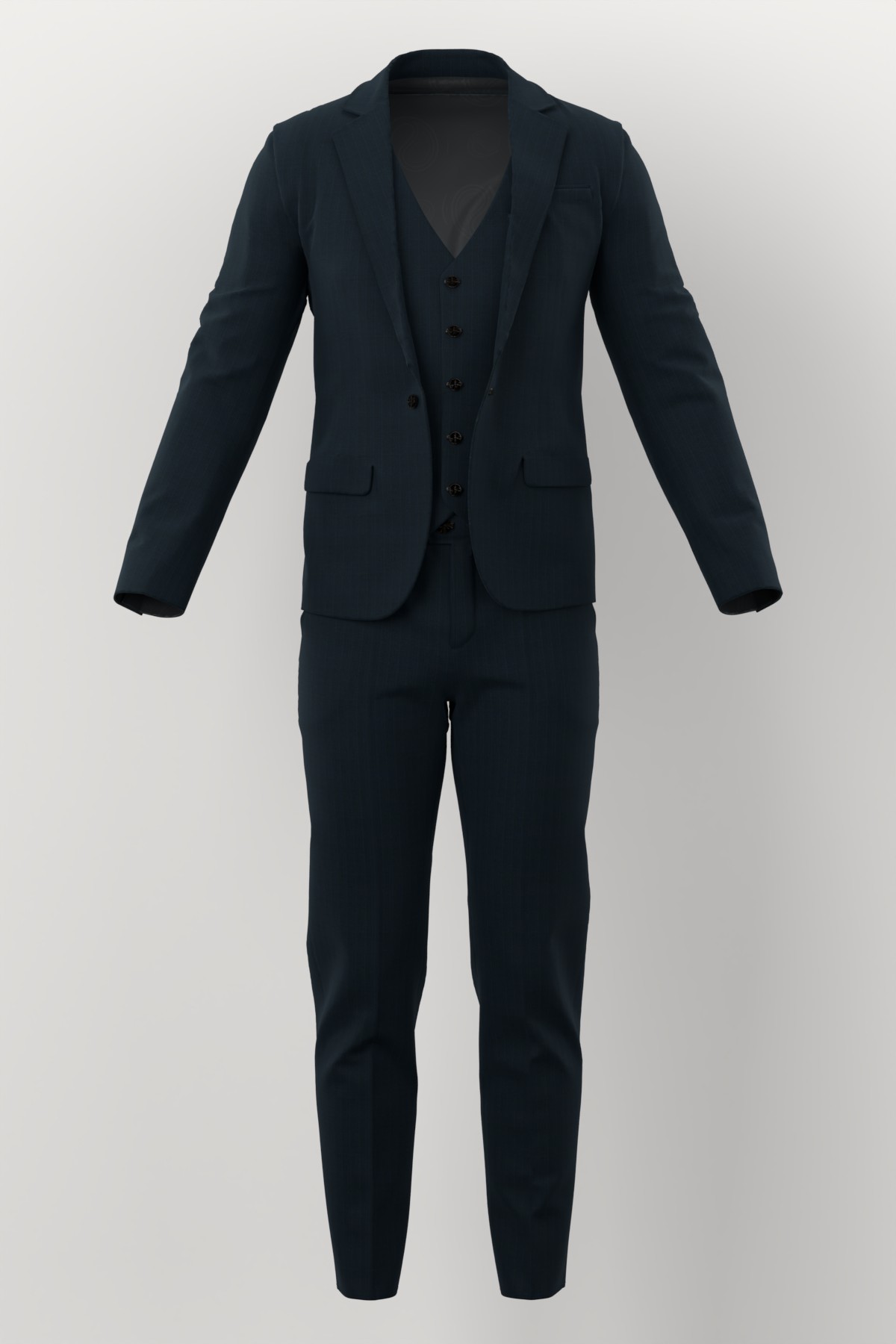 Lanificio Valdengo No. 26564 made up: three-piece suit