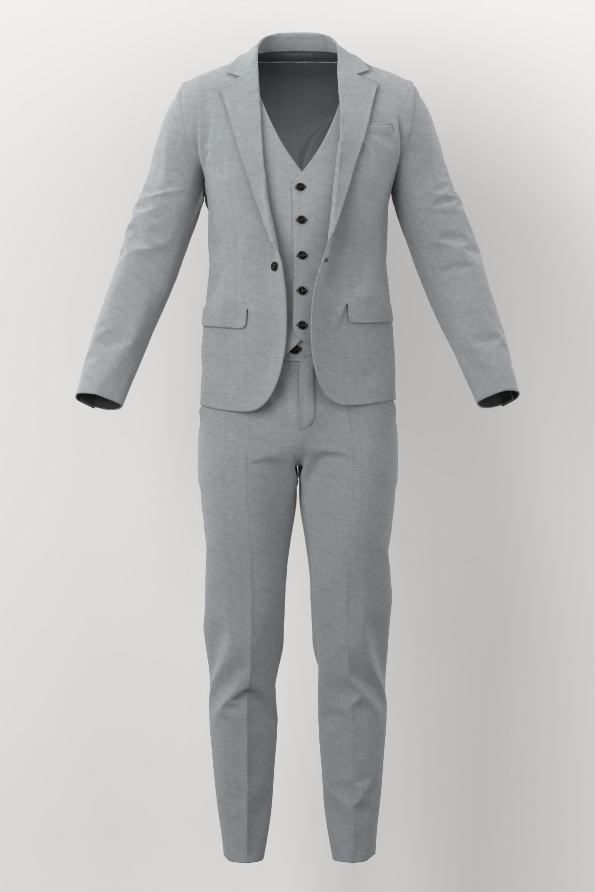 Linen No. 25575 made up: three-piece suit