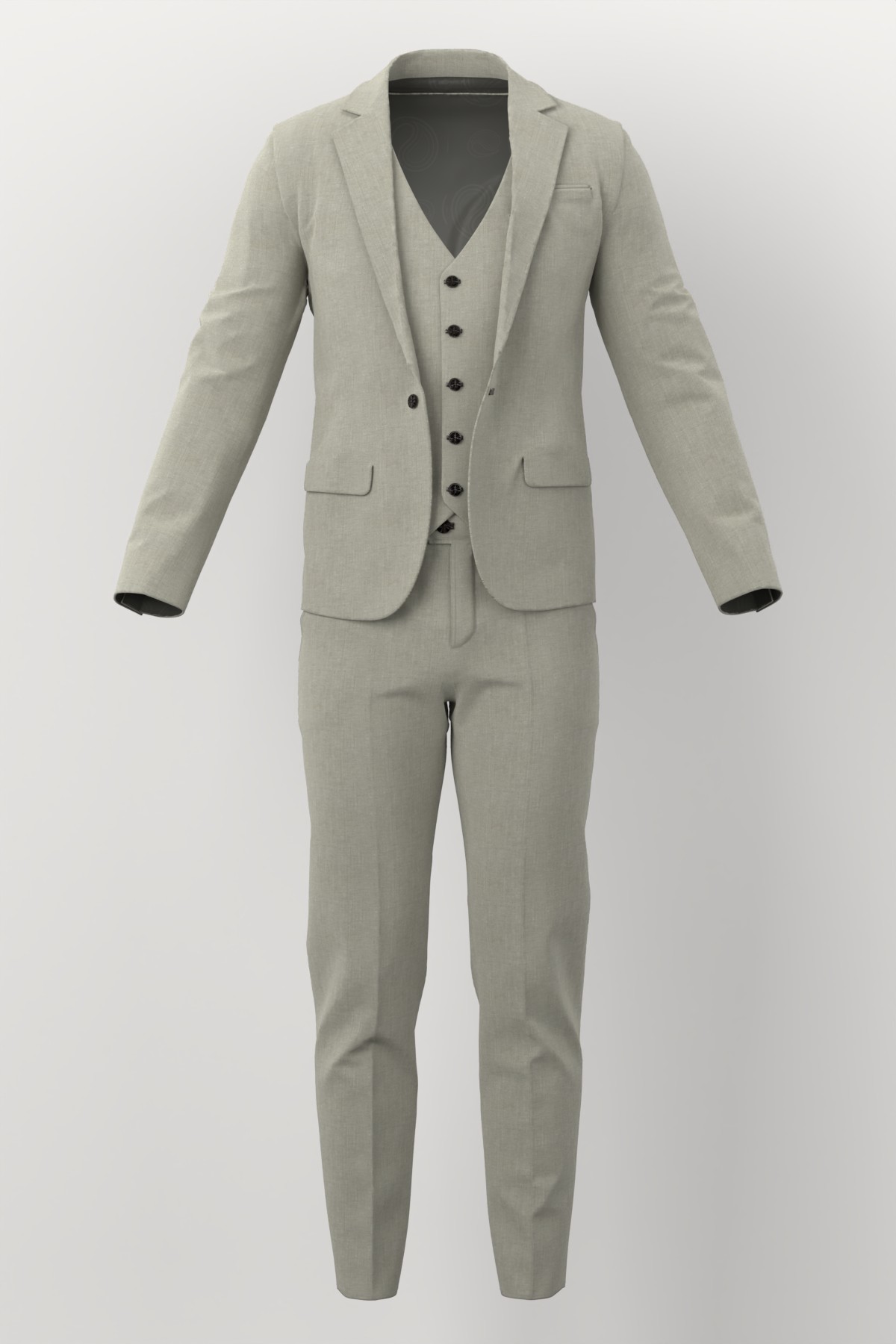 Linen No. 27318 made up: three-piece suit