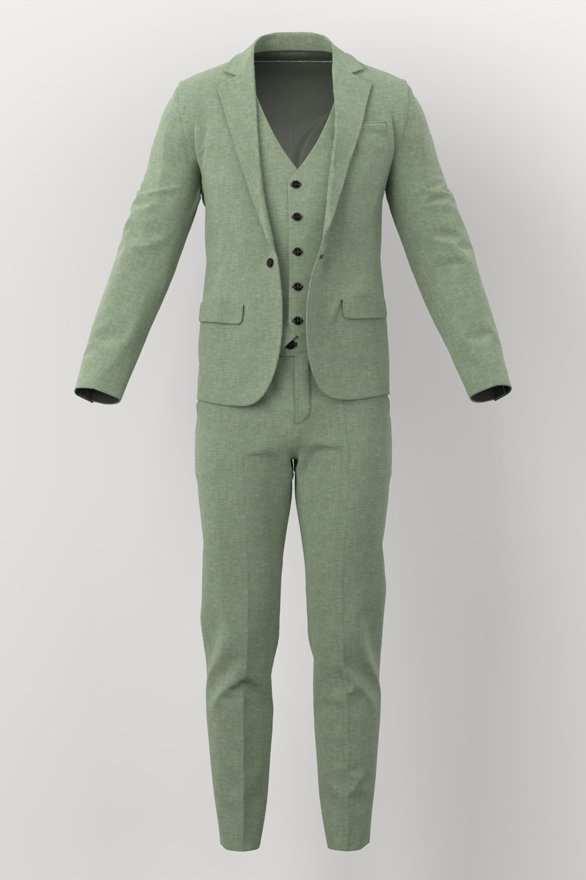 Linen No. 27513 made up: three-piece suit