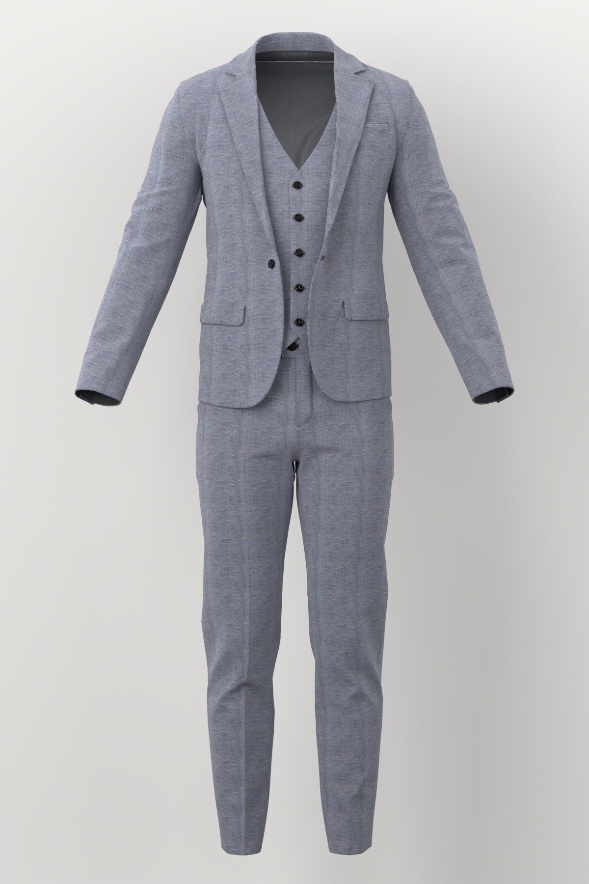 Linen No. 28775 made up: three-piece suit