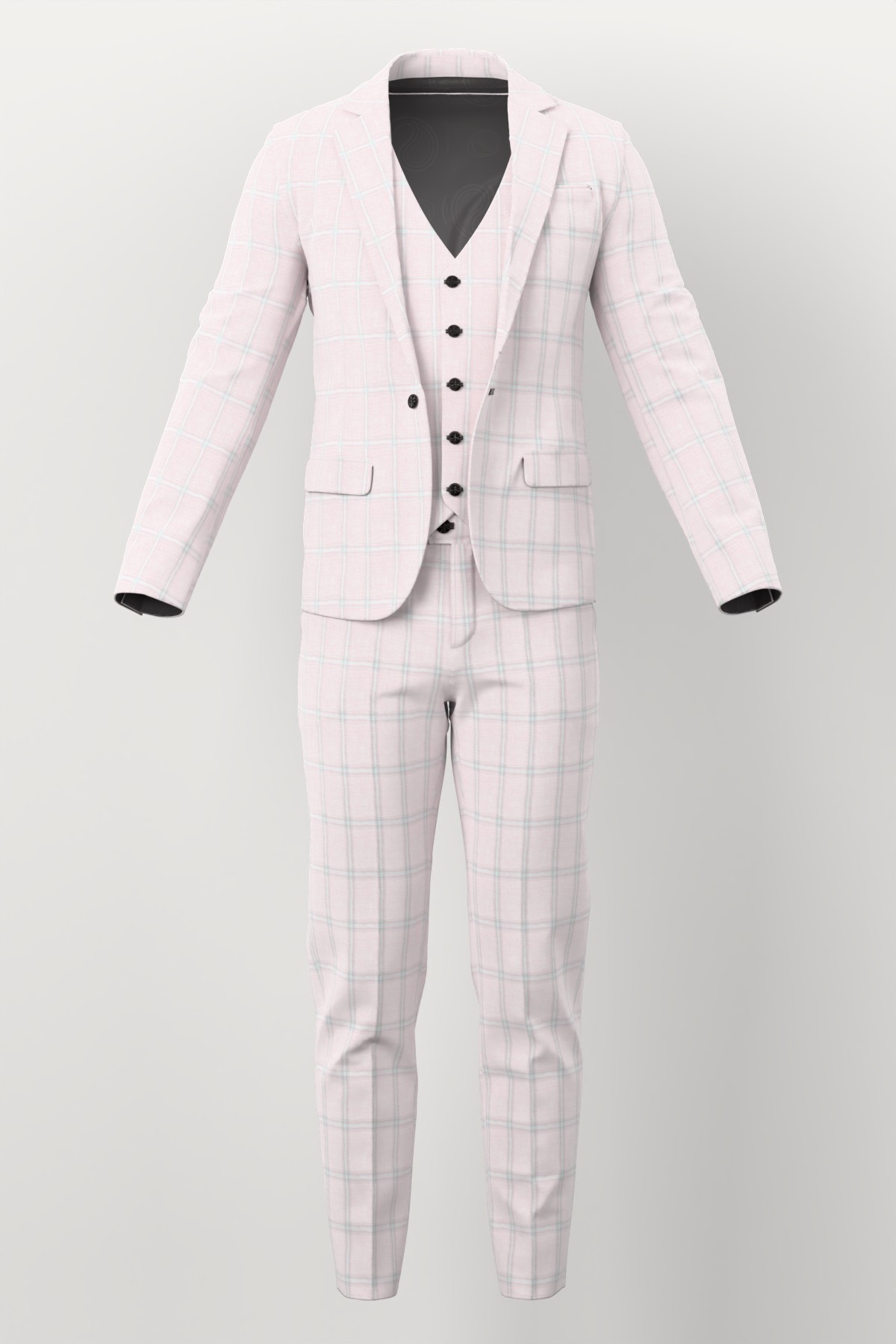 Linen No. 30178 made up: three-piece suit