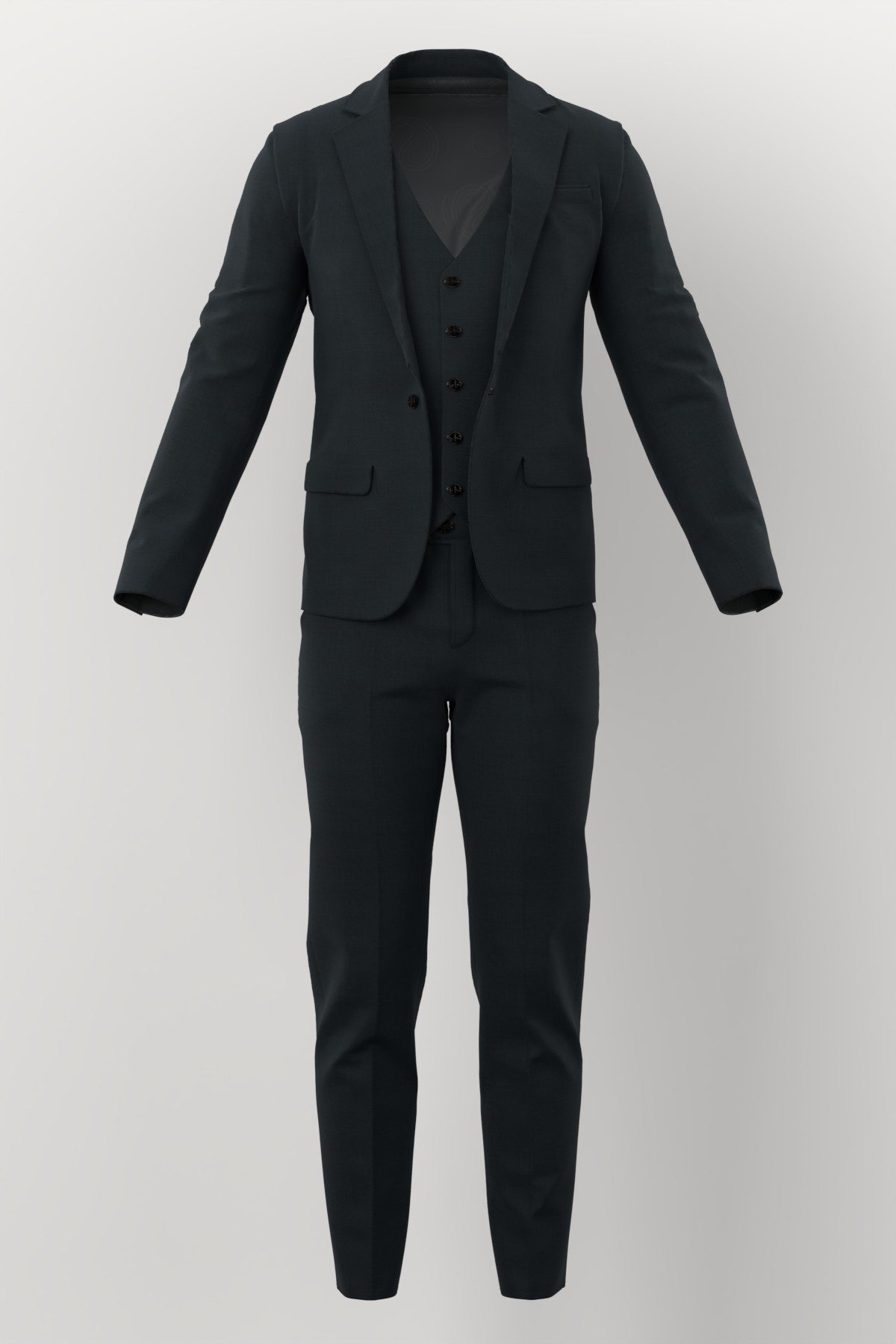 Loro Piana Super 150's No. 27275 made up: three-piece suit