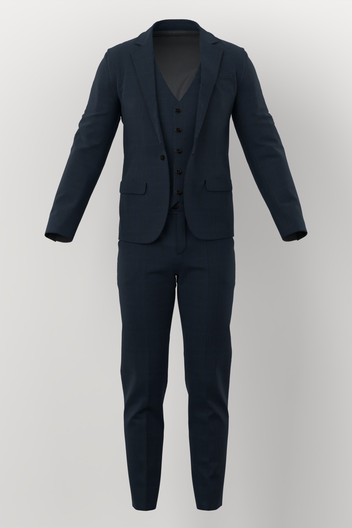 Marzotto Super 150's No. 27179 made up: three-piece suit