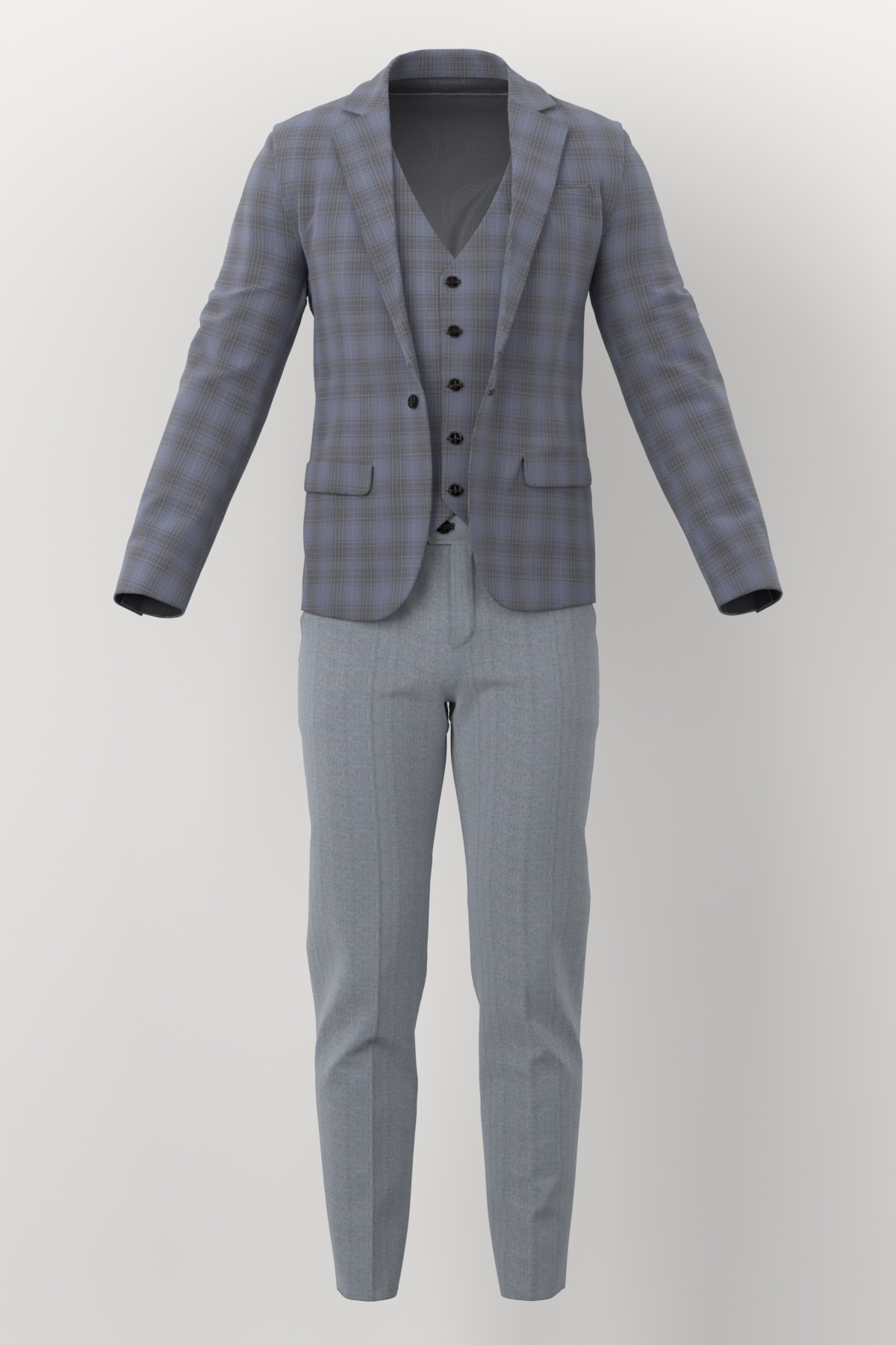 Michaelangelo Sports Jacketing No. 28839 made up: three-piece suit