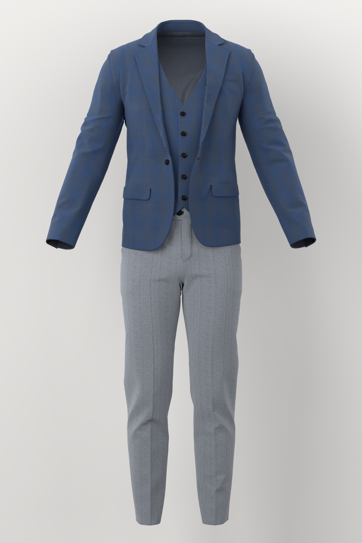Michaelangelo Sports Jacketing No. 28852 made up: three-piece suit