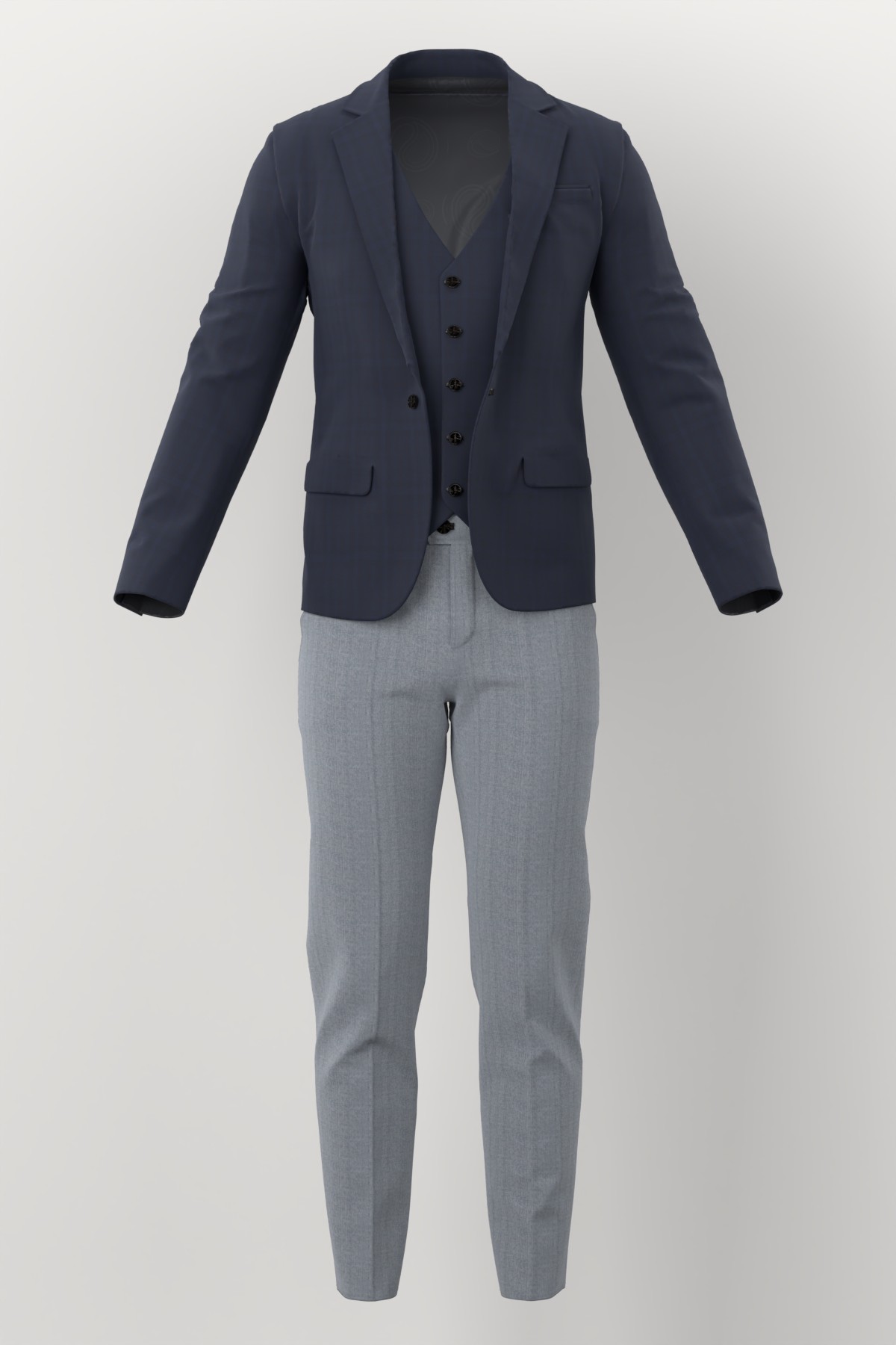 Michaelangelo Sports Jacketing No. 28855 made up: three-piece suit