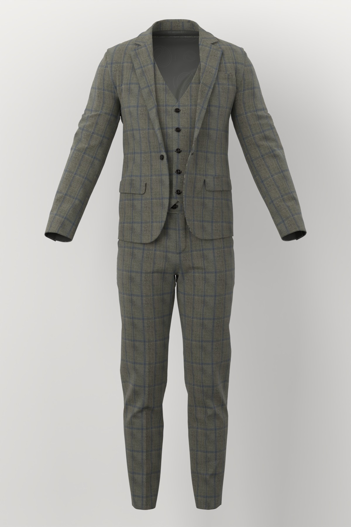 Napoli Four Seasons No. 27364 made up: three-piece suit