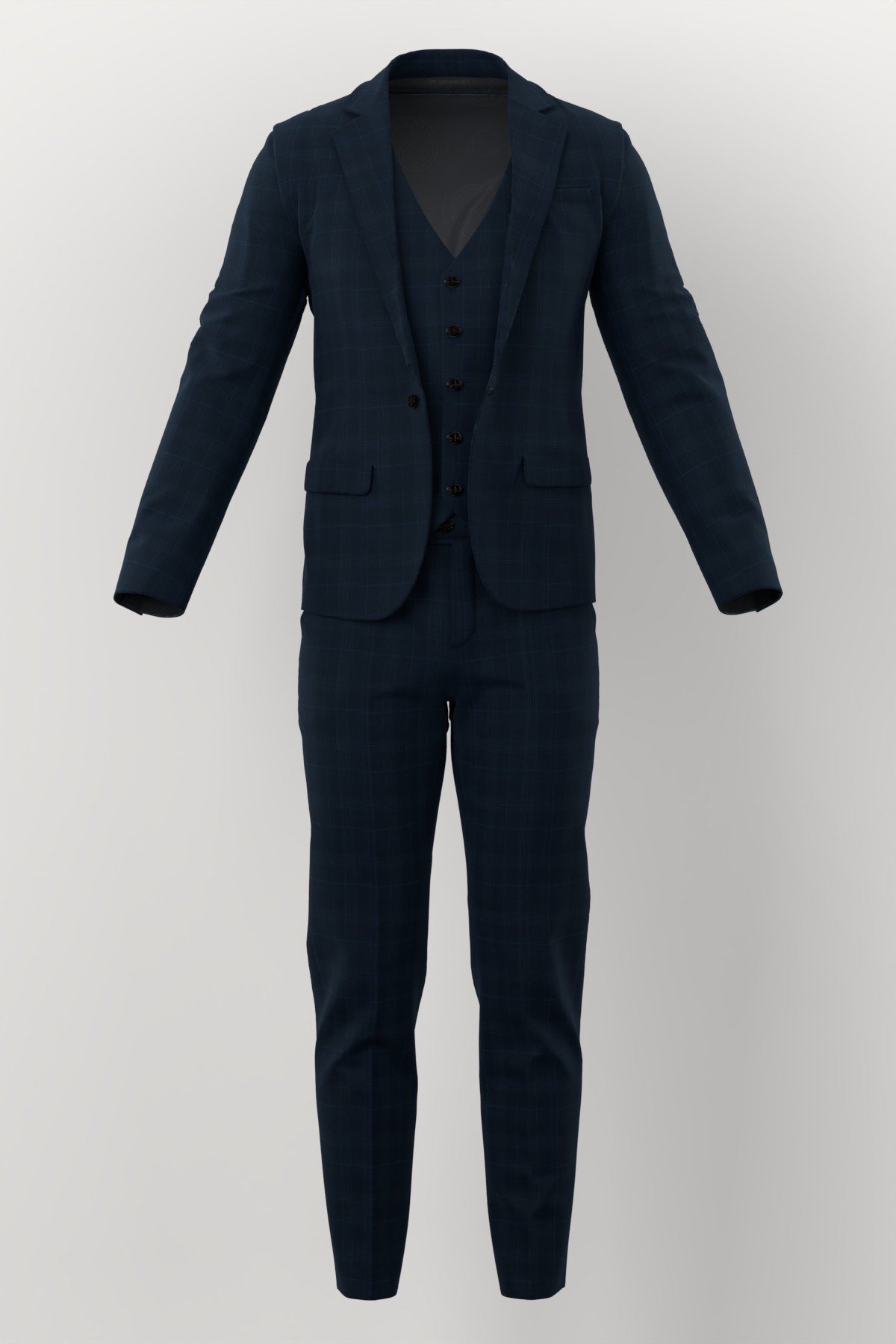 Napoli Four Seasons No. 27393 made up: three-piece suit