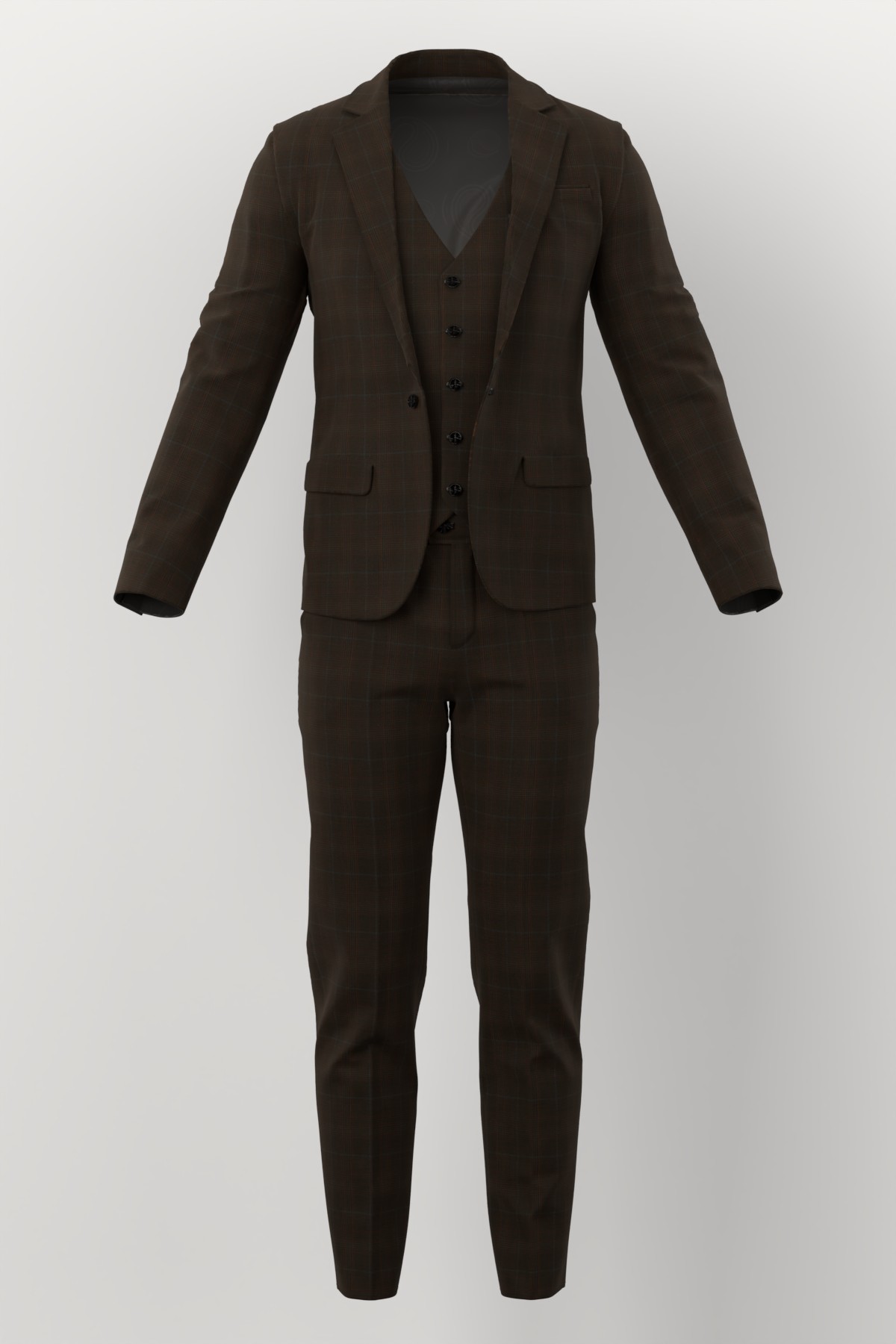 Napoli Four Seasons No. 27394 made up: three-piece suit