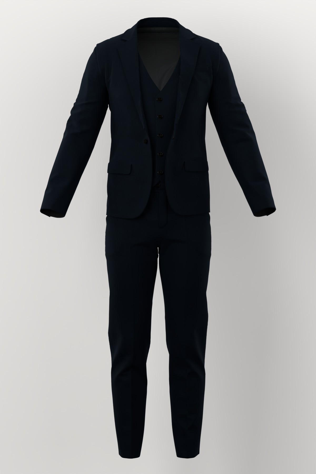Trabaldo Cavalli No. 25098 made up: three-piece suit